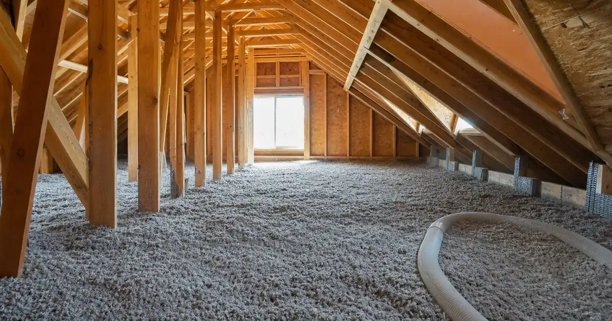 Air sealing attic insulation for the Xcel rebate in Lakewood Colorado