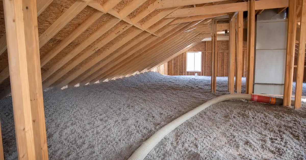 Attic insulation installation for the Xcel rebate in a Thornton Colorado home
